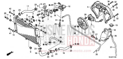 RADIATEUR CBF1000FAC de 2012